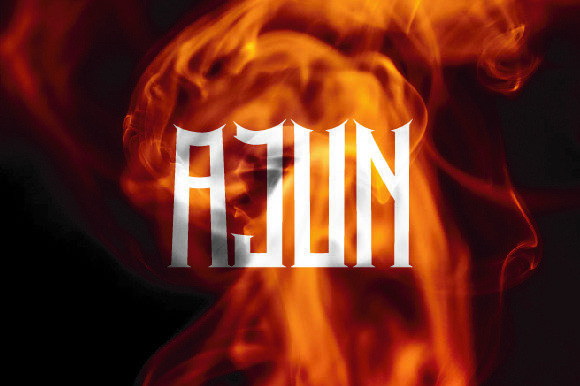 Ajun: A Cool Blackletter Font for Bold Branding