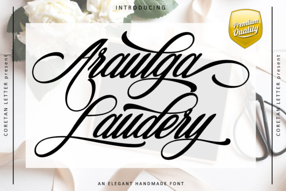 Araulga Laudery Font for Business