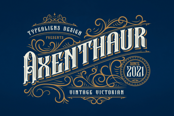 Axenthaur: Vintage Blackletter Font