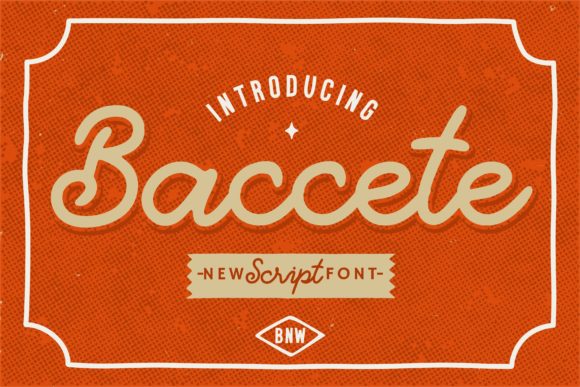 Baccete: A Vintage Script Font