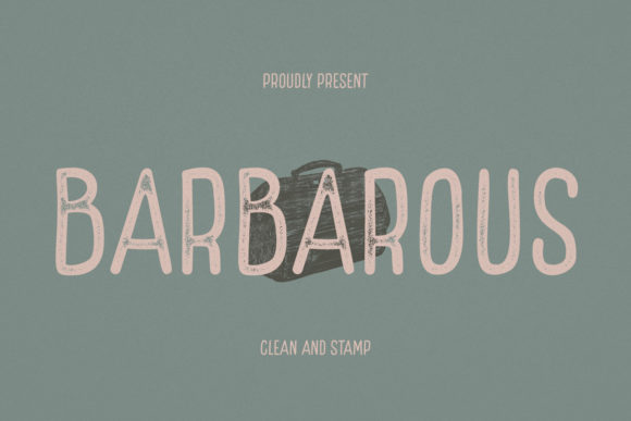 Barbarous Font: Modern Sans Serif with Vintage Charm