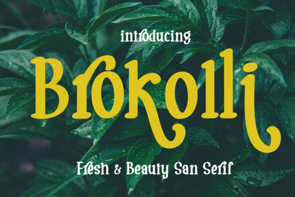 Brokolli: A Vintage Slab Serif for Creative Projects