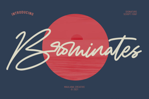 Brominates Signature: A Vintage Script for Creative Projects