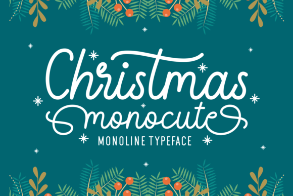 Christmas Monocute Font Review