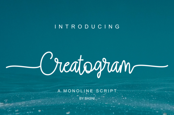 Creatogram: Vintage Script Font for Crafters