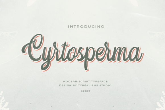 Cyrtosperma: A Vintage Script Font