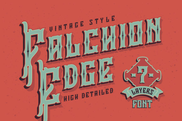 Falchion Edge: A Bold Blackletter Font