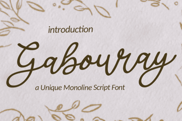 Gabouray: A Vintage Script Font That Elevates Your Brand
