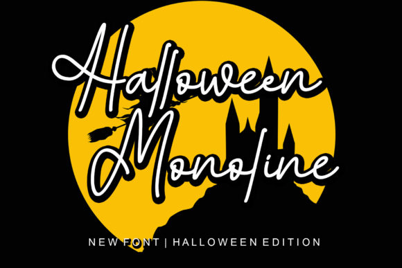 Halloween Monoline: A Vintage Script Font