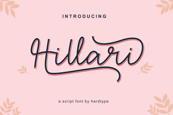 Hillari: Elegant Script Font