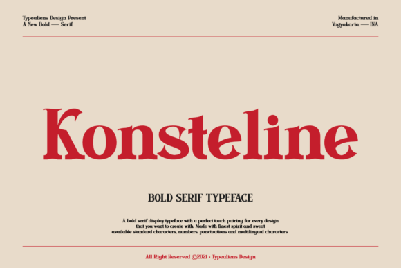 Konsteline: A Bold Serif for Web Design