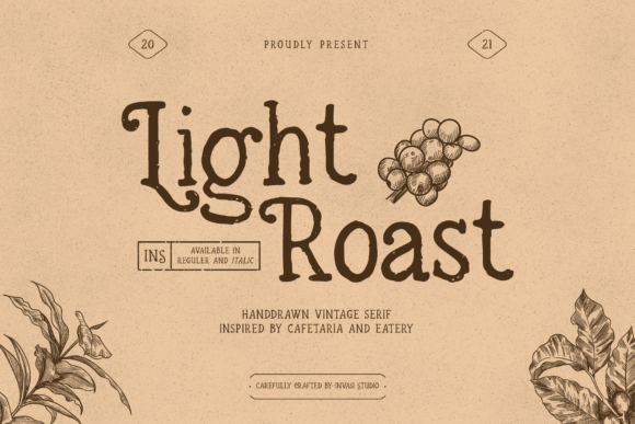 Light Roast Font for Web Design