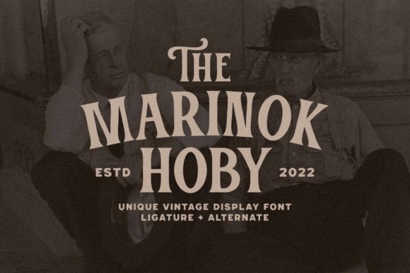 Marinok Hoby: A Vintage Display Font That Feels Like Home