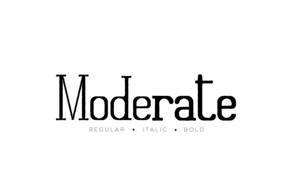 Moderate: A Vintage Serif for Branding