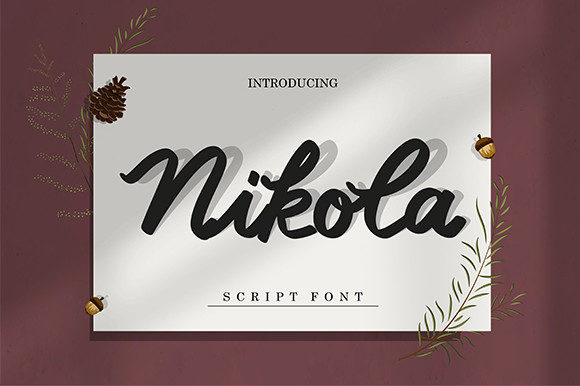Nikola: A Vintage Script Font