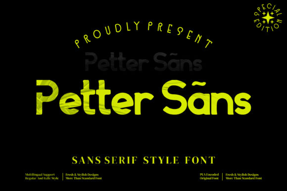 Petter Sans: A Vintage Font for Modern Campaigns