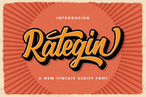 Rategin Font: Vintage Script for Web Design