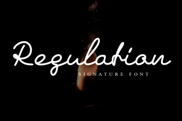 Regulation Signature: A Stylish Font for Business Branding