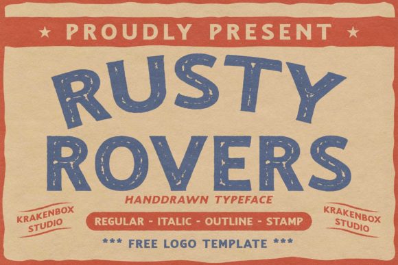 Rusty Rovers: A Vintage Display Font That Elevates Digital Branding