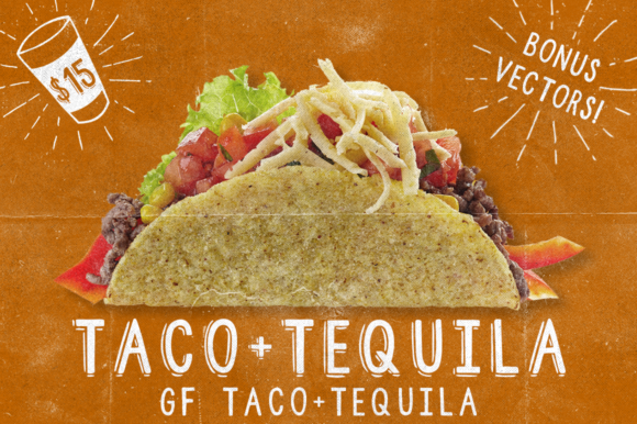 Taco and Tequila Font for Creative Campaigns