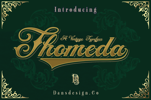 Thomeda: A Bold Vintage Font for Creative Projects