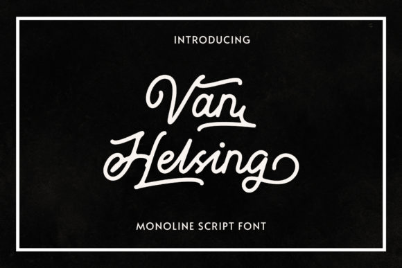 Van Helsing Font: Elegant Script for Editorial Design
