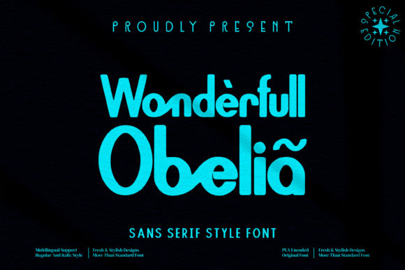 Wonderfull Obelia: A Vintage Sans Serif for Creative Projects